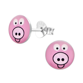 Auf dem Bild zu sehen sind Kinder Ohrringe Schwein...