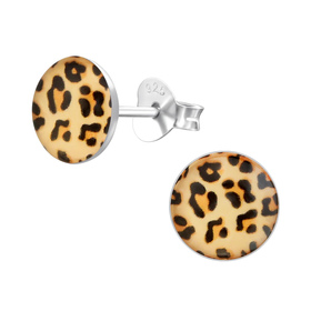 Auf dem Bild zu sehen sind Kinder Ohrringe Leopard Muster...