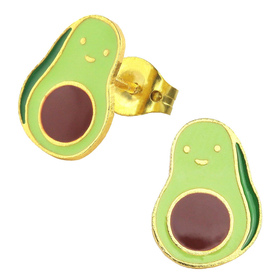 Auf dem Bild zu sehen sind Kinder Ohrringe Avocado...