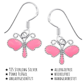 Libellen Ohrringe aus 925 Silber