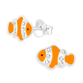 Auf dem Bild zu sehen sind Kinderohrringe Anemonenfisch...