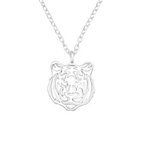 Auf dem Bild zu sehen sind Kettenanhänger Tiger Halskette...