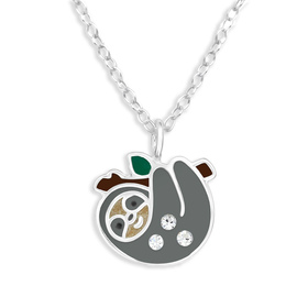 Faultier Kinder Halskette aus 925 Silber