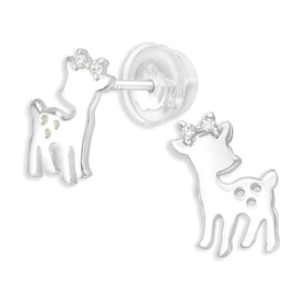 Reh Kinder Ohrringe aus 925 Silber