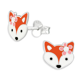 Fuchs Kinder Ohrringe aus 925 Silber