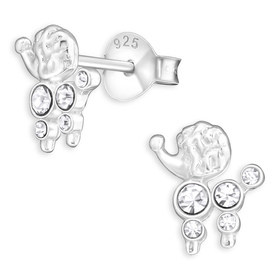 Pudel Ohrringe aus 925 Silber