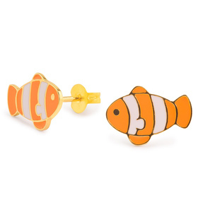 Auf dem Bild zu sehen sind Damen Ohrringe Clown Fisch...