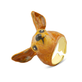 Auf dem Bild zu sehen sind Damen Ringe mit Reh aus...