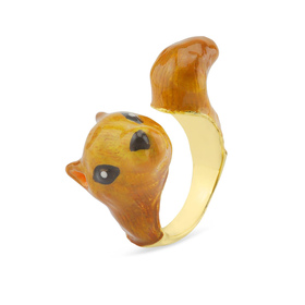 Auf dem Bild zu sehen sind Damen Ringe mit Eichhörnchen...