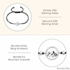 Berg aus Silber als Armband