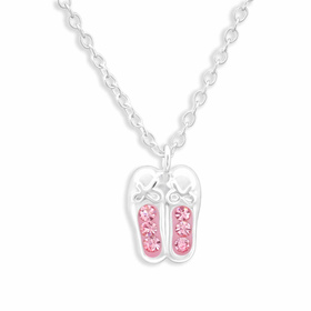 Auf dem Bild zu sehen sind Ballerina Schuhe Halskette aus...