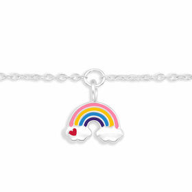 Auf dem Bild zu sehen sind Armkette mit Regenbogen...