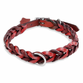 Auf dem Bild ist ein Hundehalsband als Lederhalsband für...