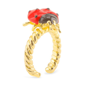 Auf dem Bild zu sehen sind Damen Ringe mit Marienkäfer...