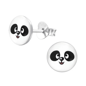 Auf dem Bild zu sehen sind Kinder Ohrringe Panda Bär...